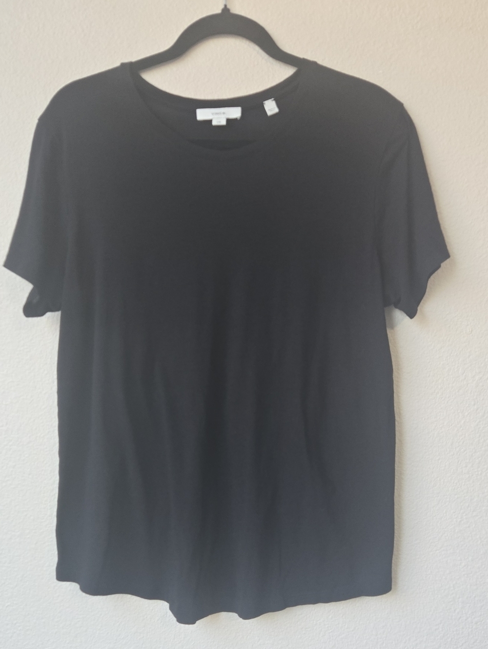Vince Black Short Sleeve Crewneck Tee